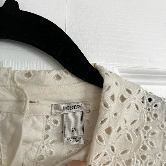 J. Crew Ivory Eyelet Blouse - Picture 7 of 7